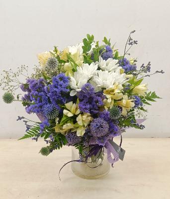 Bouquet amb tons lilosos i blancs